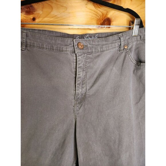 Gloria Vanderbilt Womens Capri Size 24 Brown Solid Amanda Capri Jeans - Picture 6 of 13